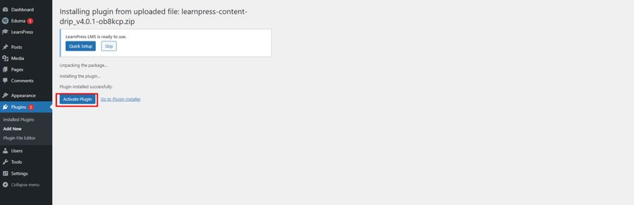 Easy Way to Add Automatic Drip Content in WordPress 14 Activate Content Drip Add-on