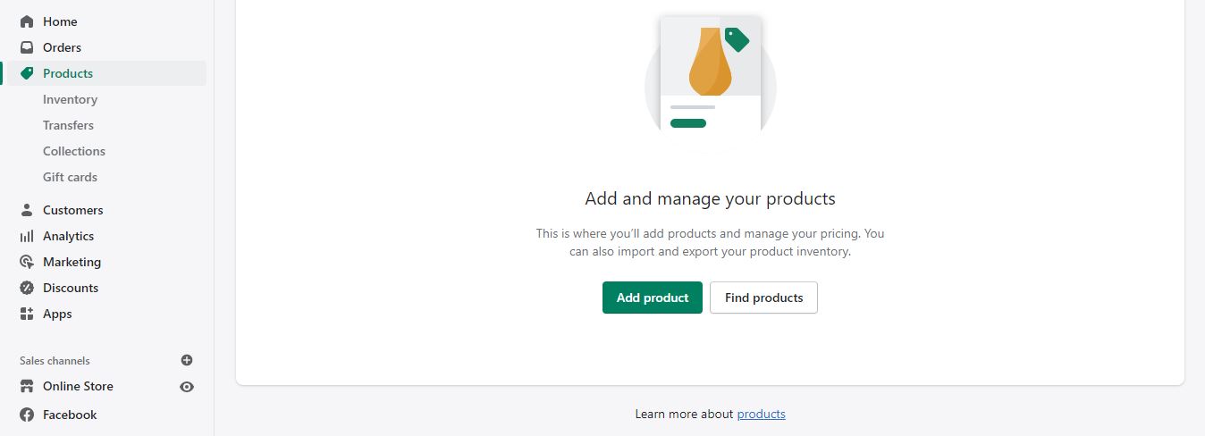 How to create an Online Store with Shopify? 36 add product