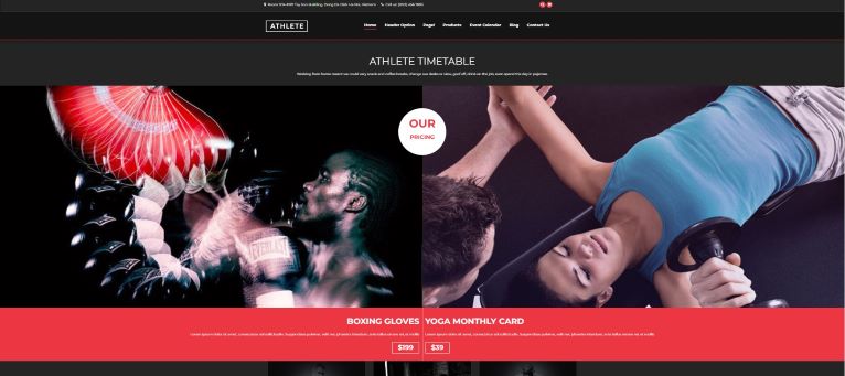 Best 5 Personal Trainer WordPress Themes 10 athlete