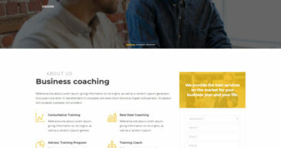 Business Coach: Business Speaker and Coaching WordPress Theme 2 business coaching