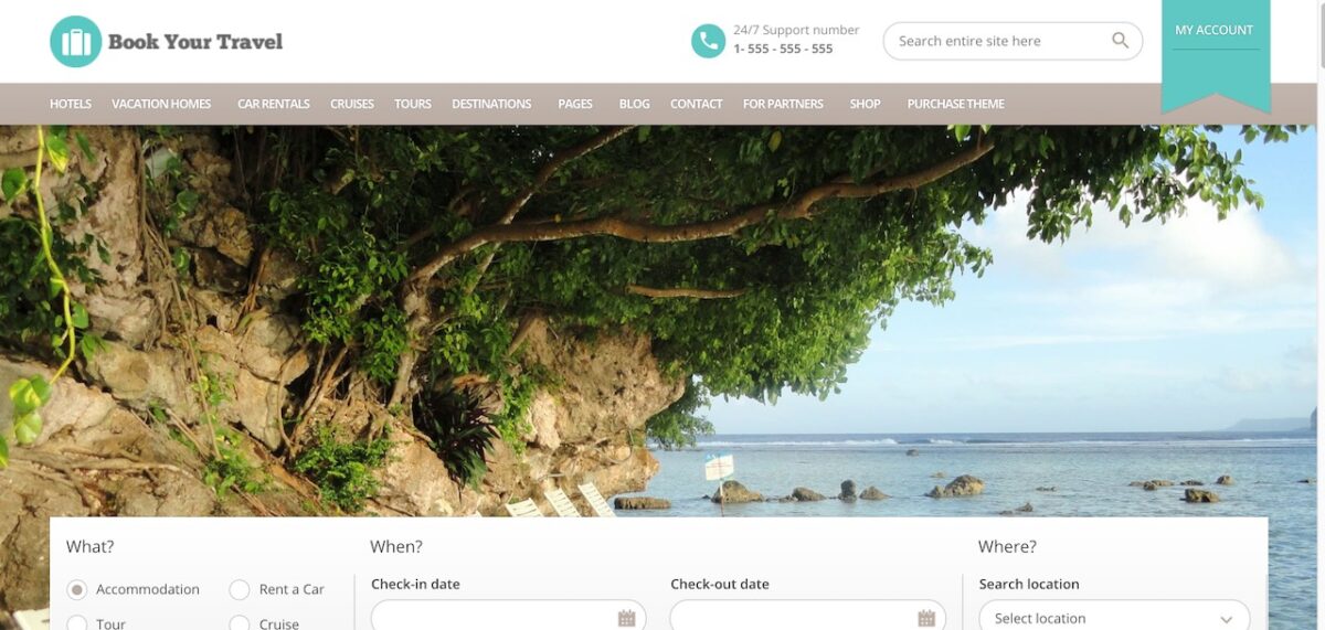 The Best WordPress Travel Agency Theme List (Tried & Tested) 11 book your travel wordpress travel agency theme