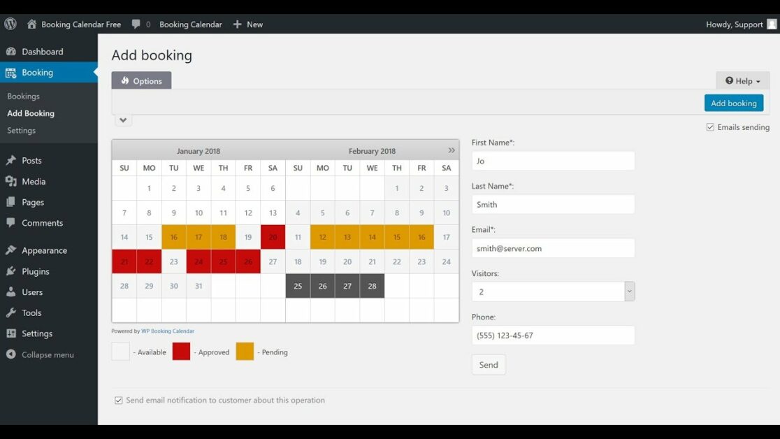 Top Free & Paid WordPress Booking Plugin Review 16 booking calendar