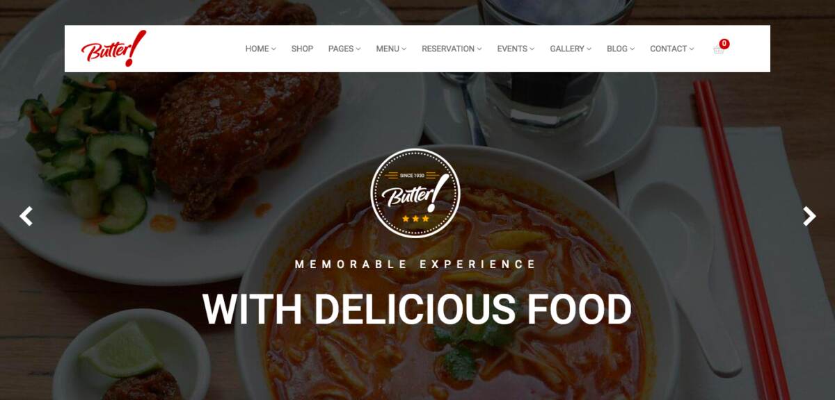 Top 10 Best Restaurant WordPress Themes For Websites 16 Butter