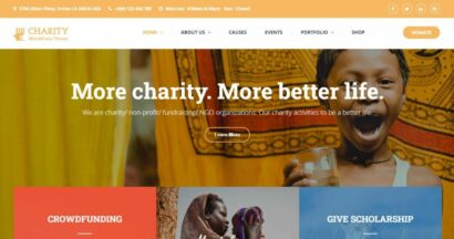 Charity WordPress Theme: Charitix From ThimPress 6 charitix