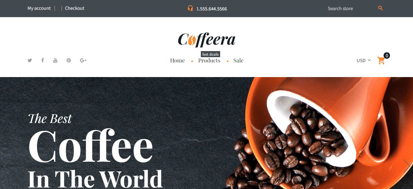TOP 20 Best Free Shopify Themes for Online Store 43 coffeera