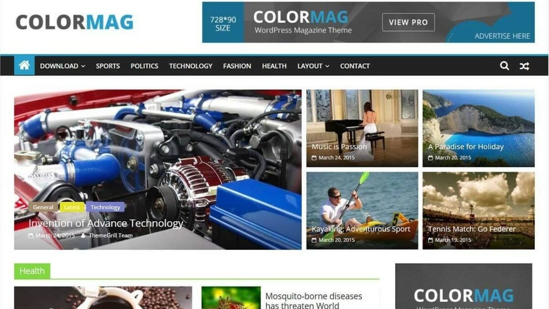 20+ Best WordPress Newspaper Themes 42 colormag wordpress newspaper theme