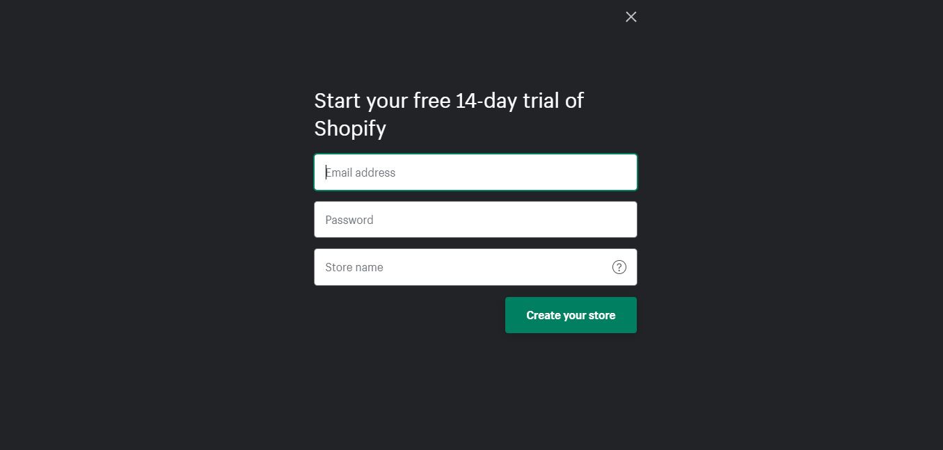 How to create an Online Store with Shopify? 25 create an online store with shopify button