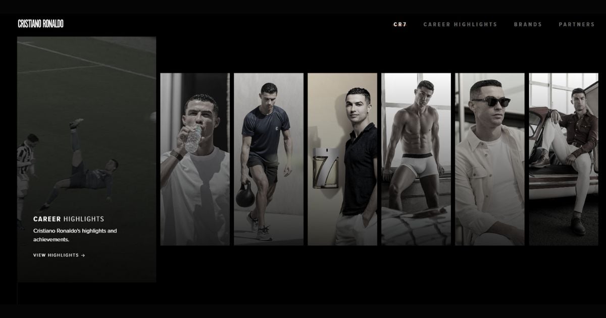 How to Showcase Your Projects Using a Website? 6 Cristiano Ronaldo Portfolio Website
