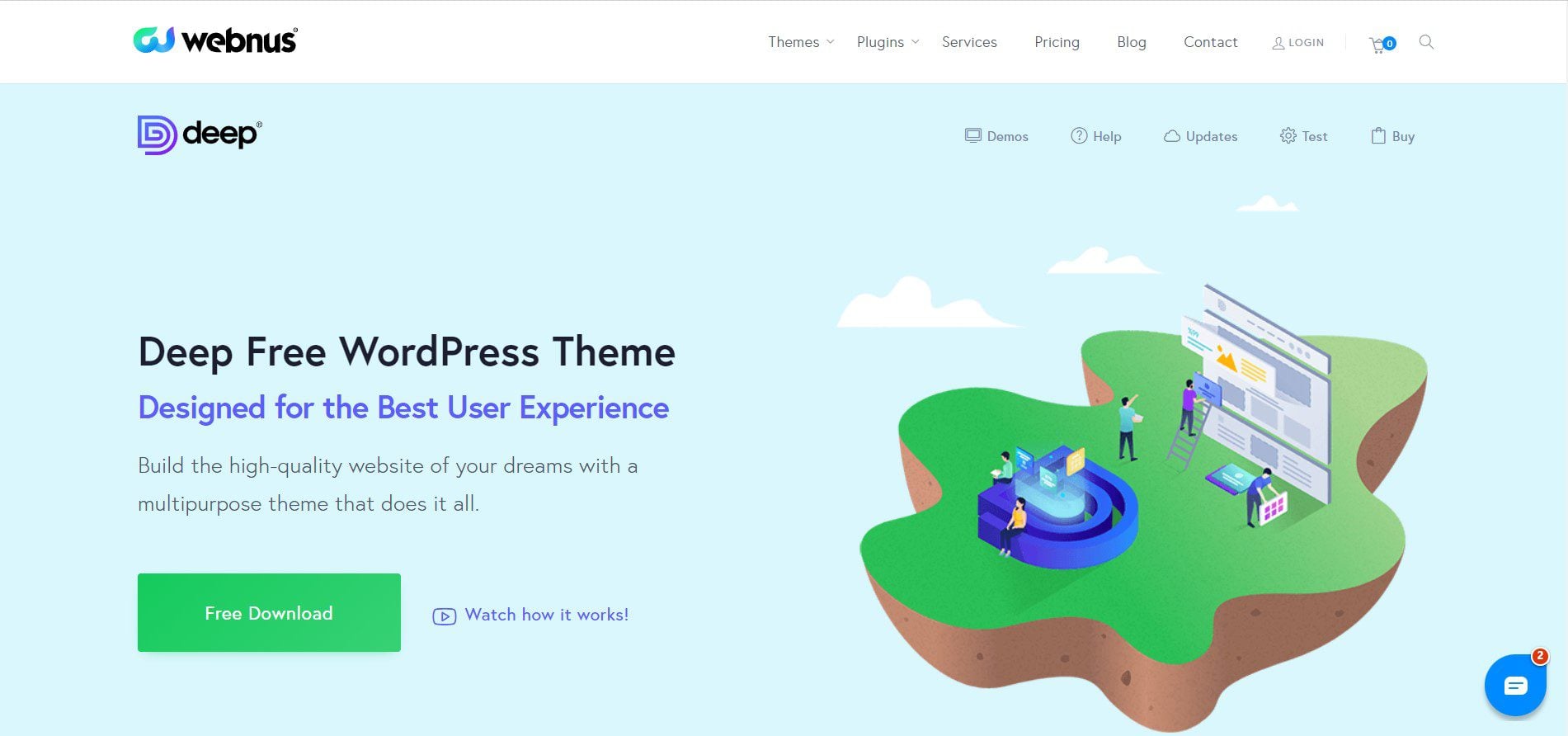 11 Best Free Landing Page WordPress Themes 22 deep