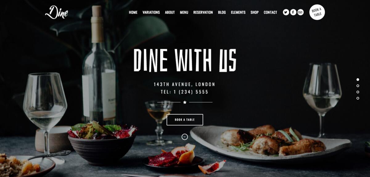 Top 10 Best Restaurant WordPress Themes For Websites 21 Dine