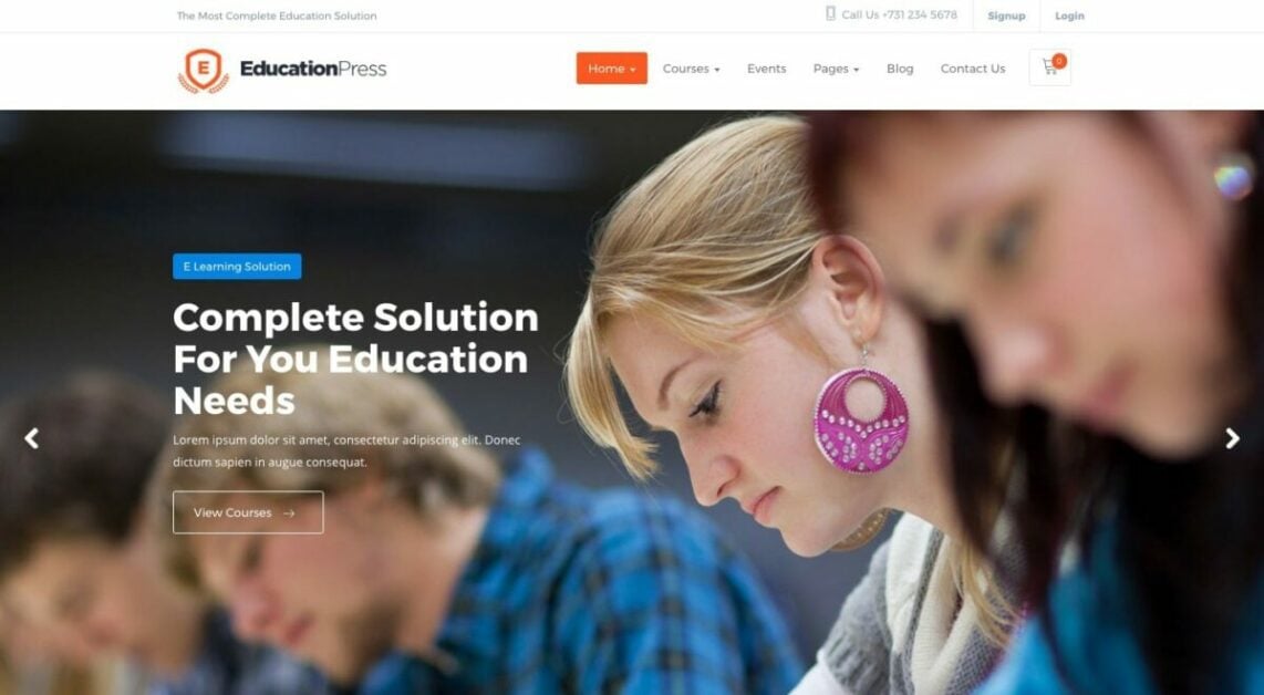 Learning Management System - Best LMS WordPress Themes 21 educationpress wordpress theme