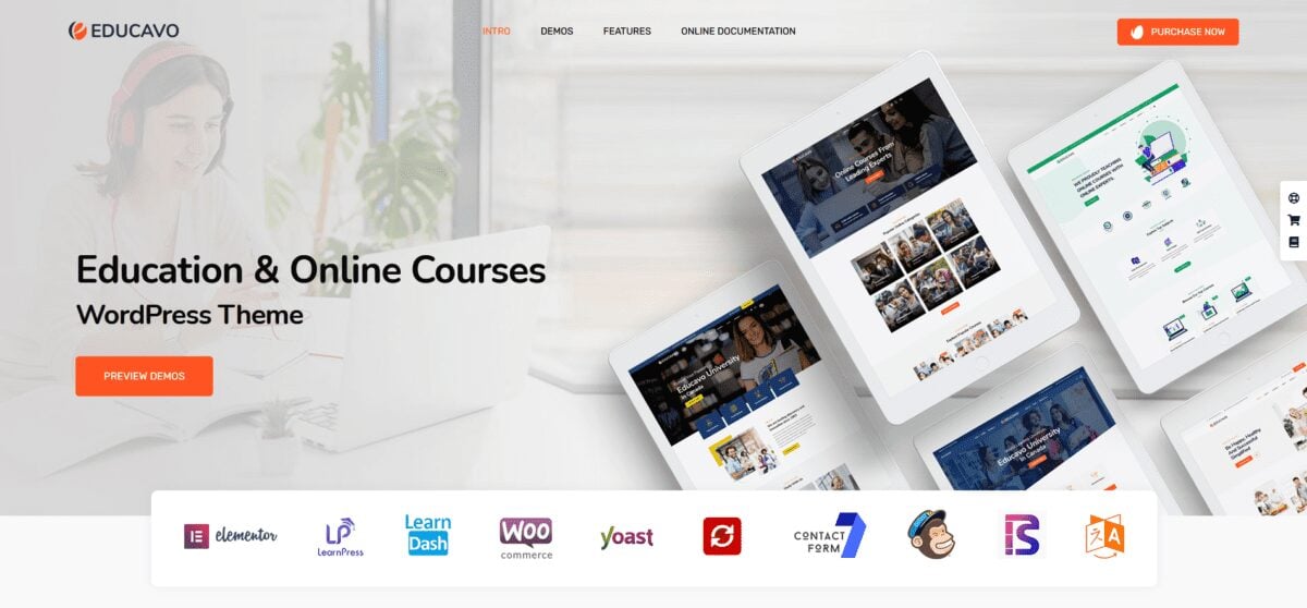Learning Management System - Best LMS WordPress Themes 25 educavo wordpress theme
