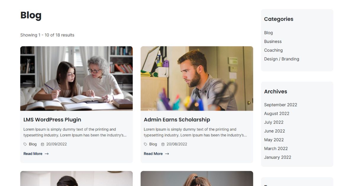 Eduma Demo Blog: Grid