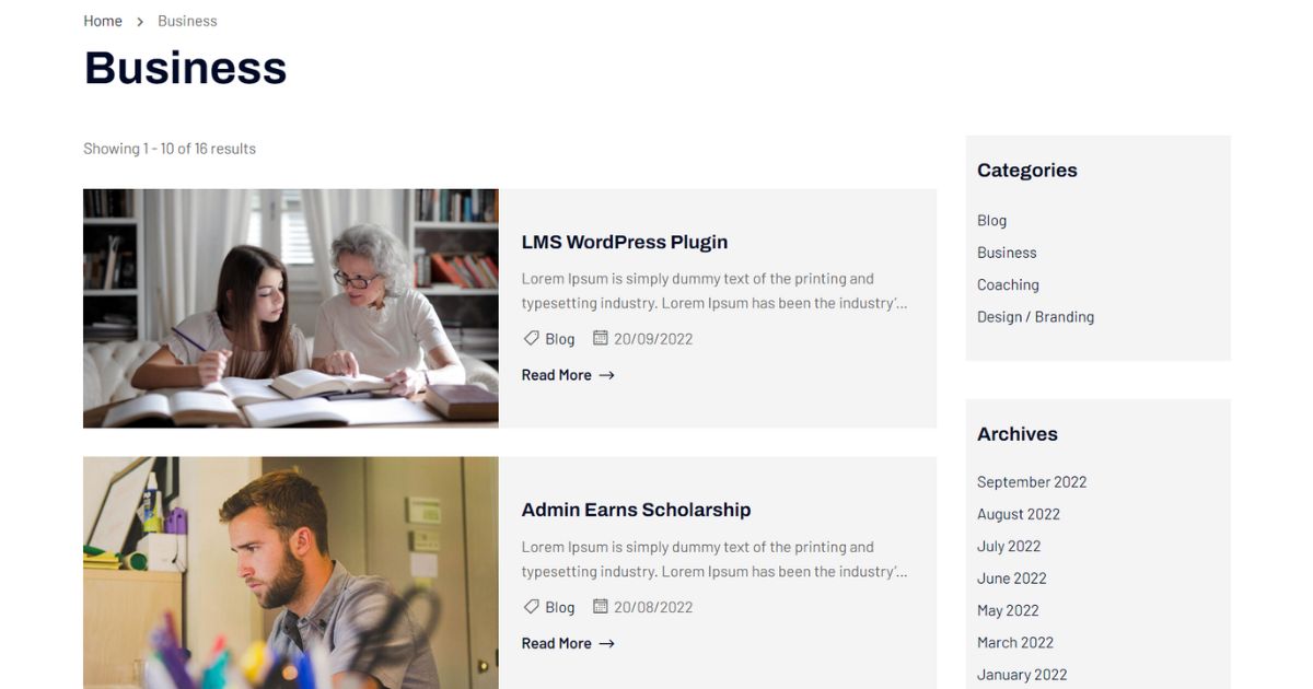 Eduma Demo Blog: List