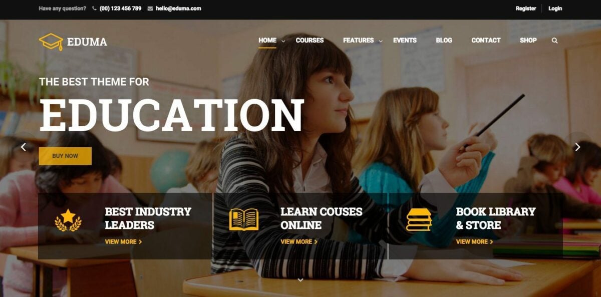 11 Best eLearning WordPress Themes 12 Eduma Education WordPress Theme