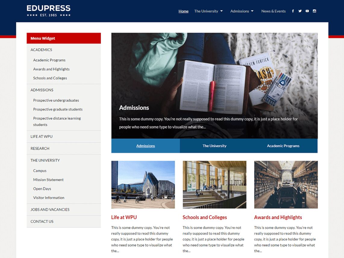 Best Free Education Themes for WordPress 13 free education theme