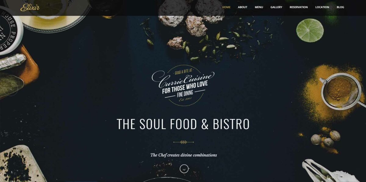 The Most Optimized WordPress Themes for Restaurants 14 elixir wordpress restaurant theme