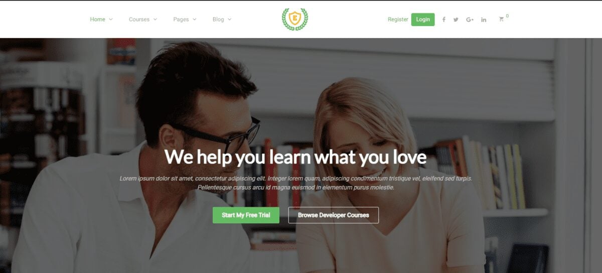 11 Best eLearning WordPress Themes 14 Epsilon eLearning LMS WordPress Theme