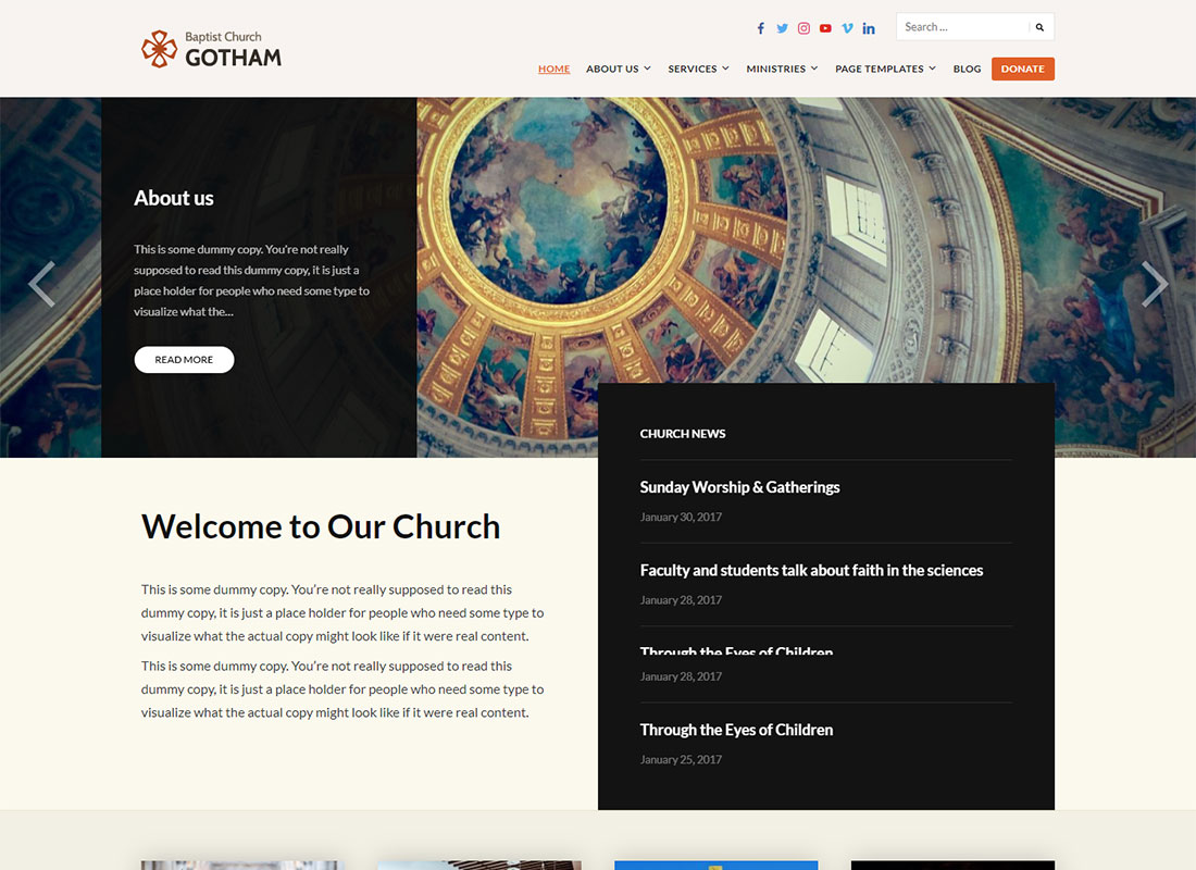 8+ Best Free Church WordPress Themes 18 faith