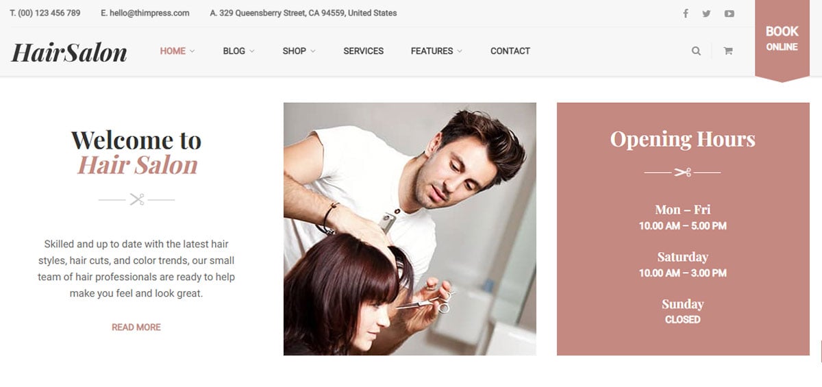 Hair Salon WordPress Theme Review 3 Hair Salon WordPress Theme