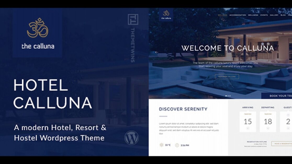 Top 8 Ideal Hotel WordPress Themes 16 Hotel Calluna
