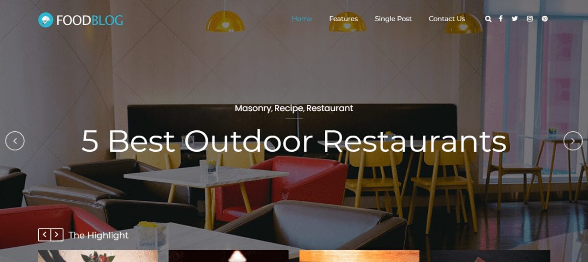 8+ Best WordPress Mobile Themes 11 food blog wordpress mobile theme