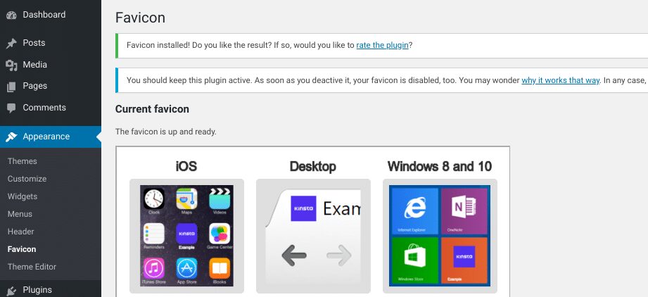 Best 3 Methods To Add A WordPress Favicon To Your Site 16 install site icon in 3 screens