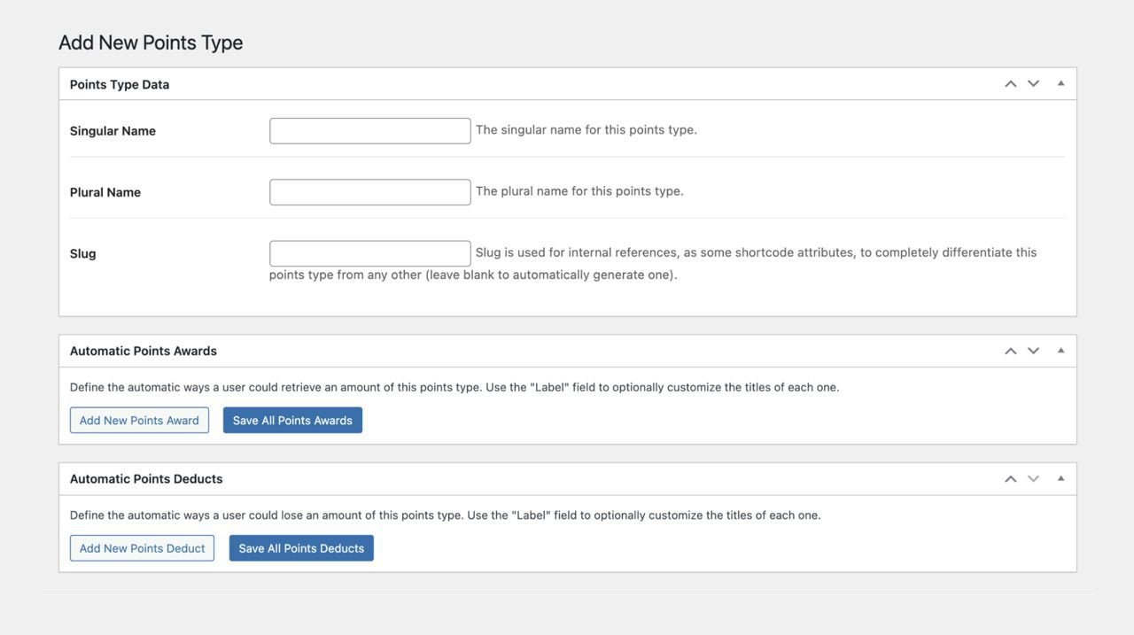 learnpress gamipress add new points type