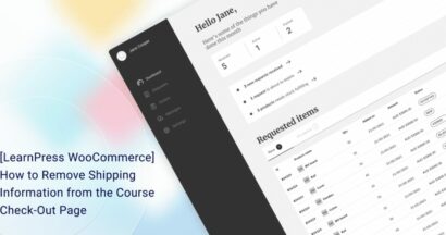 LearnPress WooCommerce: Remove Shipping Information 7 learnpress woocommerce how to remove shipping information from the course check out page