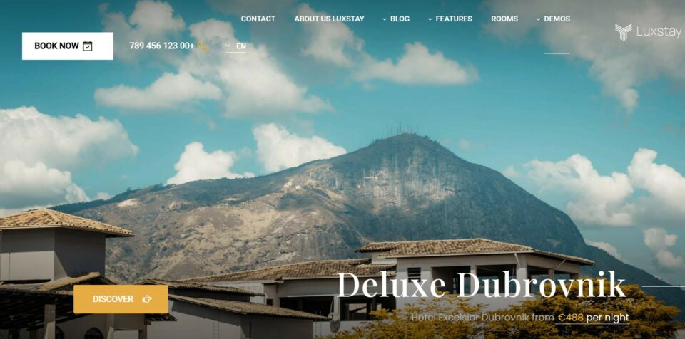 Top 8 Ideal Hotel WordPress Themes 9 luxstay hotel bnb changelog