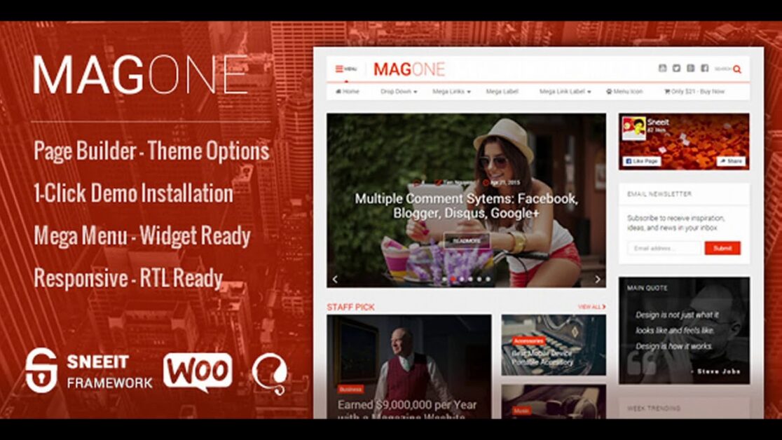 4 Types of Blog Themes That Most Popular for WordPress Users 18 magone theme jpg