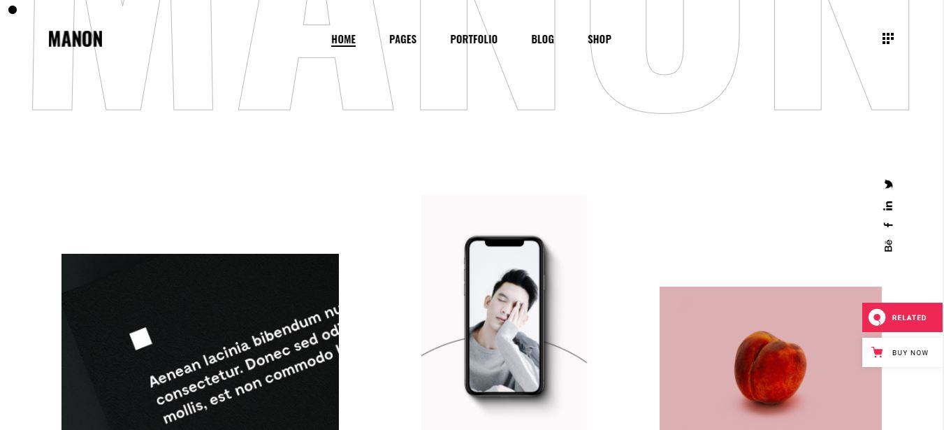 TOP +30 Best WordPress Portfolio Themes 49 manon