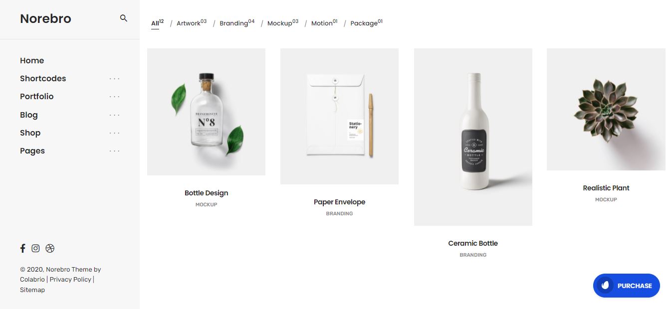 TOP +30 Best WordPress Portfolio Themes 58 norebro