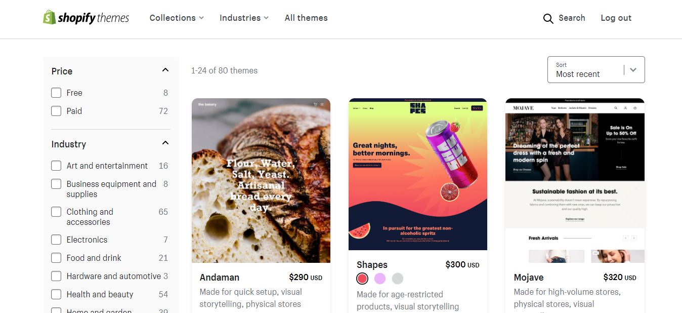 How to create an Online Store with Shopify? 30 paid shopify themes
