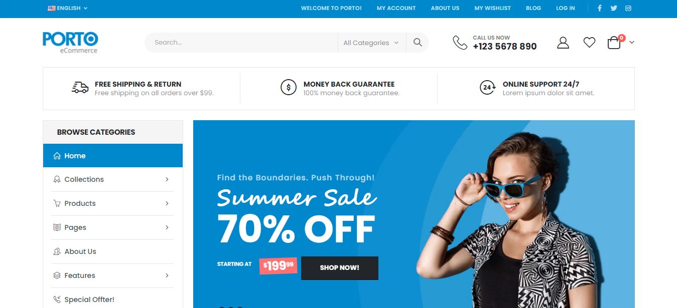 Best Dropshipping WordPress Themes For Dropshipping Business 17 porto shopify theme