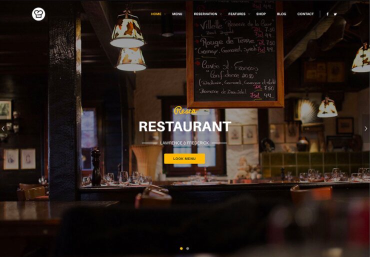 Top 10 Best Restaurant WordPress Themes For Websites 13 Resca WP Theme