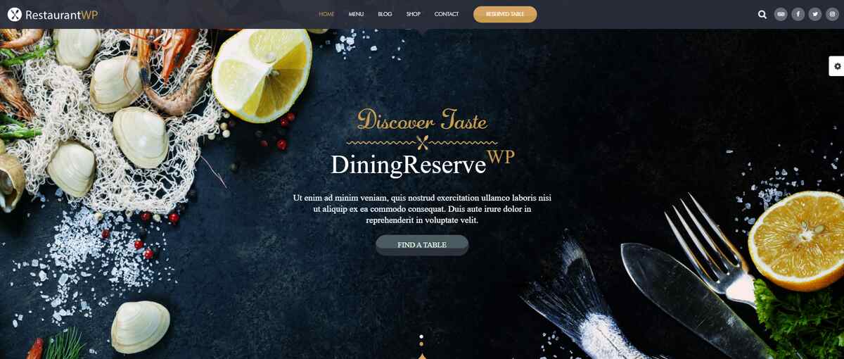 10+ Charming Themes for Restaurants 13 Restaurant WP
