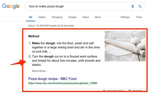 Top 7 SEO Tactics To Dominate Your Competitors 6 snippet