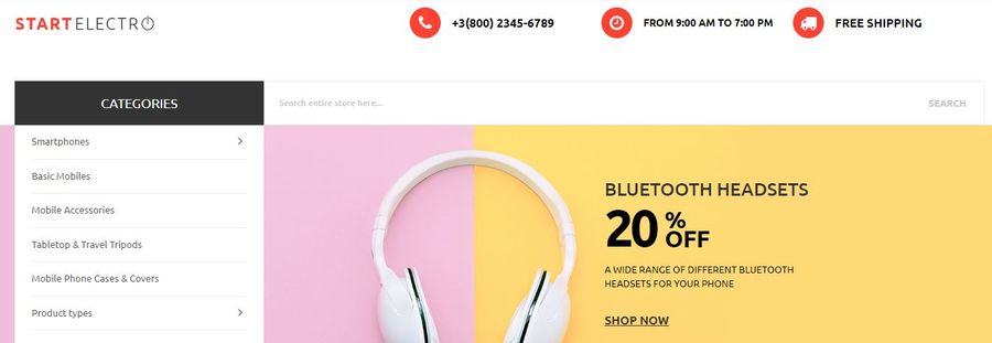 Top 8 Best Free Magento 2 Themes 15 StartElectro Magento Theme