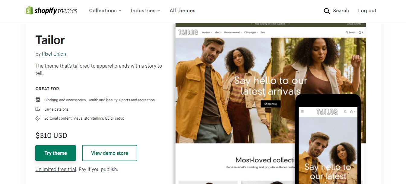 How to create an Online Store with Shopify? 31 tailor