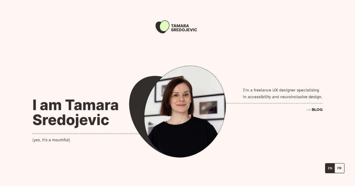 How to Showcase Your Projects Using a Website? 9 Tamara Sredojevic Portfolio Website