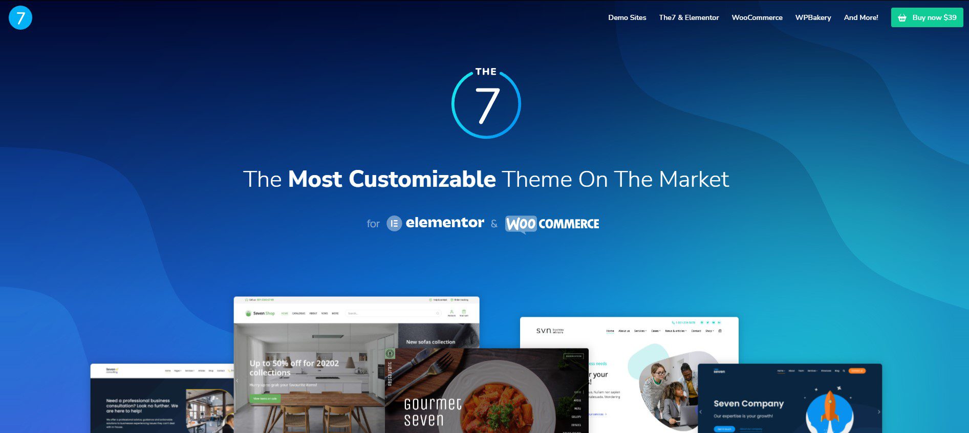 7 Treasures In The Most Popular WordPress Theme Ocean 11 the7 - a black pearl In the ocean of the most popular wordpress theme