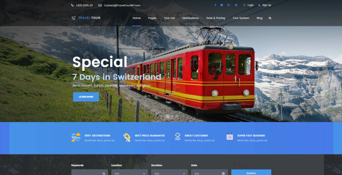 The Best WordPress Travel Agency Theme List (Tried & Tested) 12 traveltour