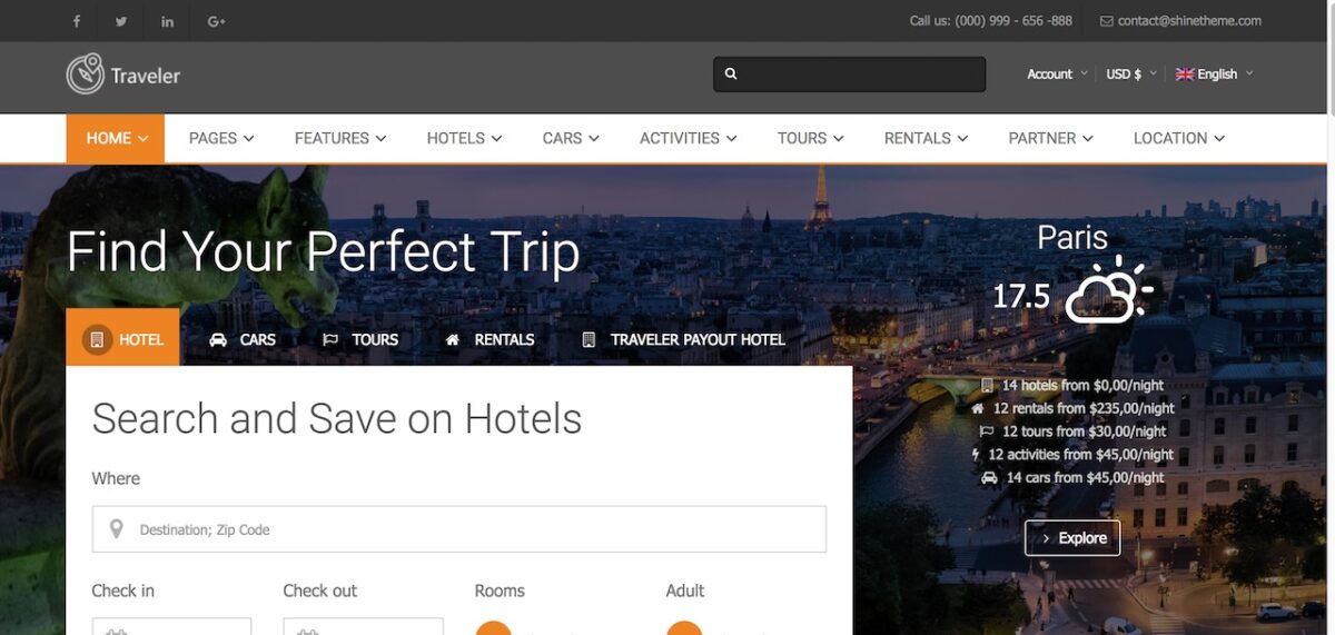 The Best WordPress Travel Agency Theme List (Tried & Tested) 10 traveler