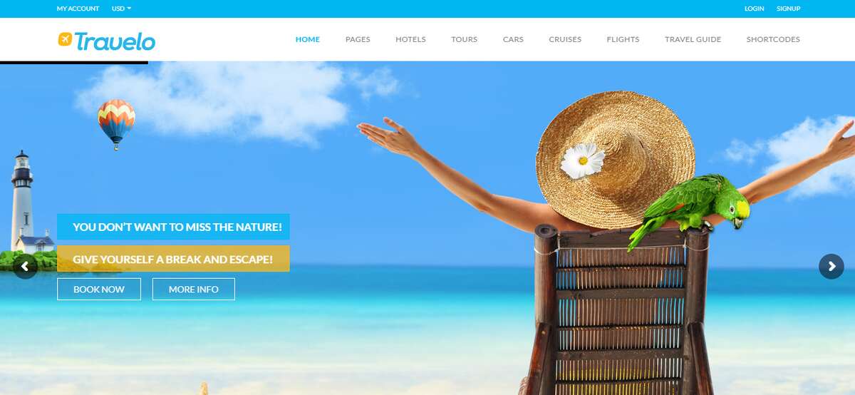 Top 30 Travel WordPress Themes (Expert-Picked) 49 Travelo