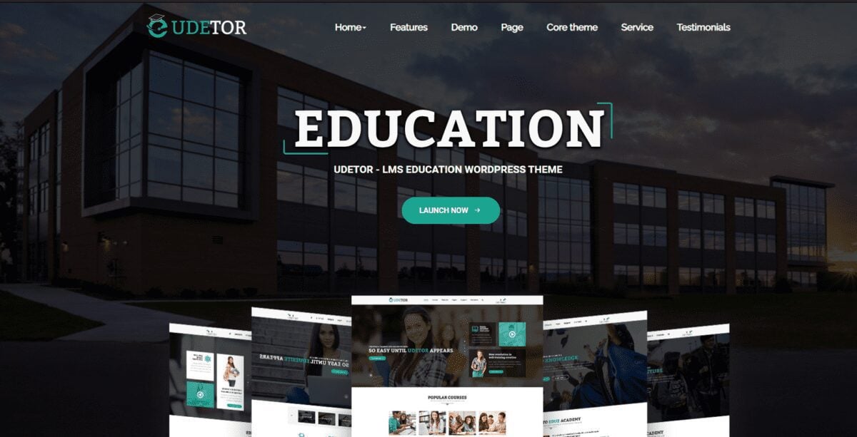 Learning Management System - Best LMS WordPress Themes 30 udetor wordpress theme