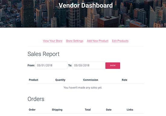 How to Create an Online Marketplace Using WordPress: Beginner’s Guide 31 Vendor Dashboard