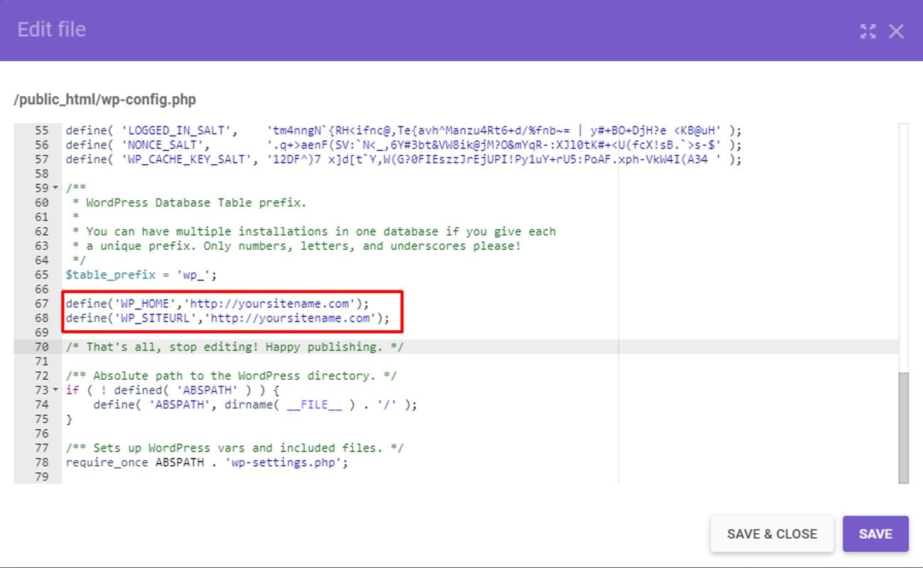 WordPress Change Domain: Guide and Tips 10 Change WordPress Domain WP Config File