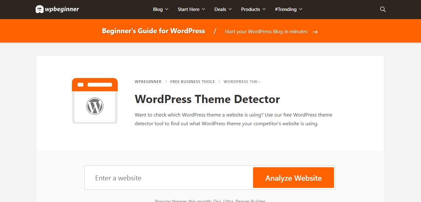 WordPress Theme Detector: The Best Collection 9 wpbeginner niche and nice wordpress theme detector