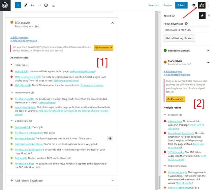 Rank Math vs Yoast SEO: Which One is Better for WordPress SEO Plugin? 11 yoast seo keyword analysis